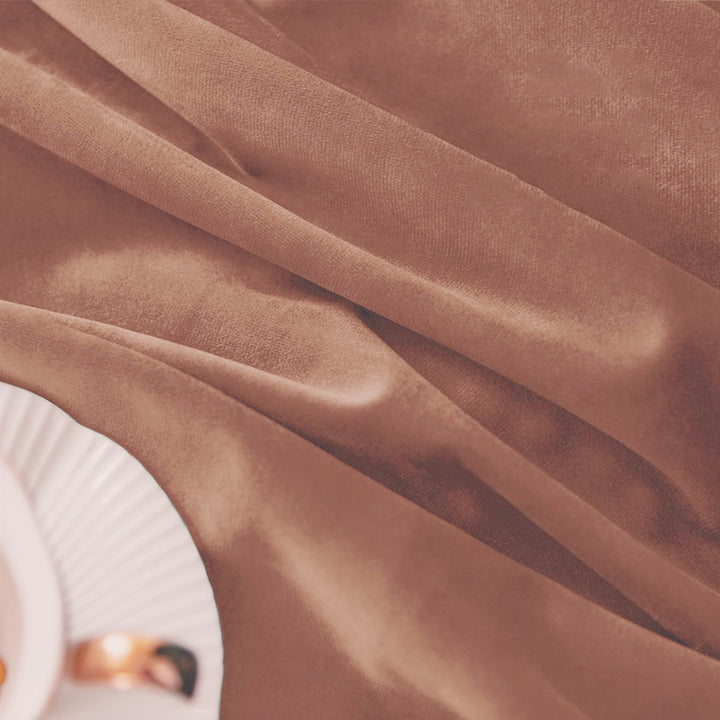 Una Velvet Pleated Curtains - Luxury 100% Blackout Drapery