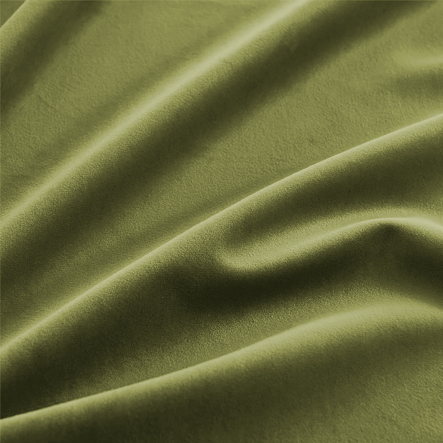 Una Velvet Pleated Curtains - Luxury 100% Blackout Drapery