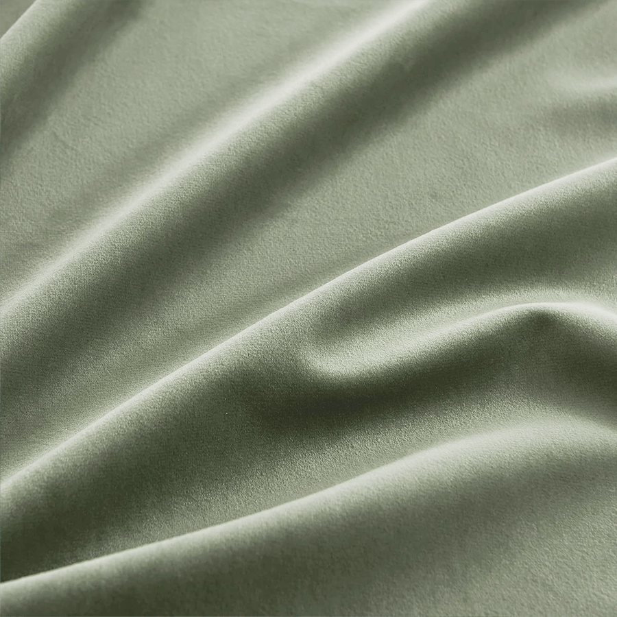 Una Velvet Pleated Curtains - Luxury 100% Blackout Drapery