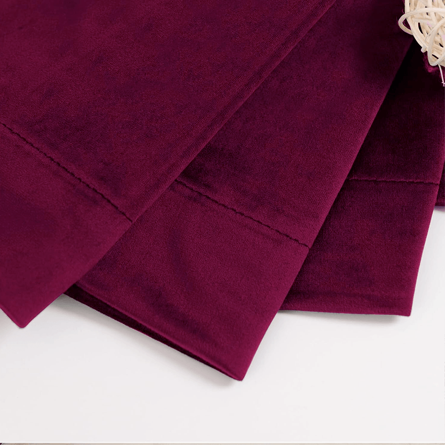 Una Velvet Pleated Curtains - Luxury 100% Blackout Drapery