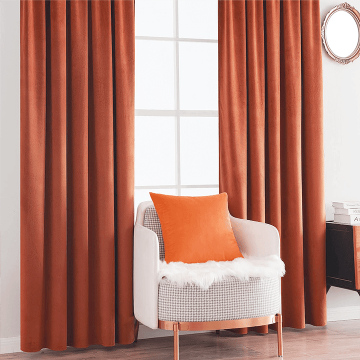 Una Velvet Pleated Curtains - Luxury 100% Blackout Drapery