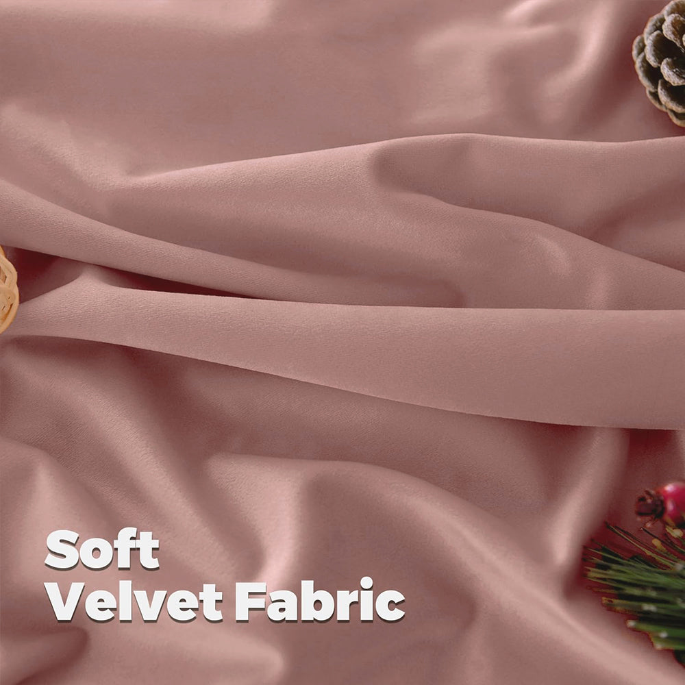 Una Velvet Pleated Curtains - Luxury 100% Blackout Drapery