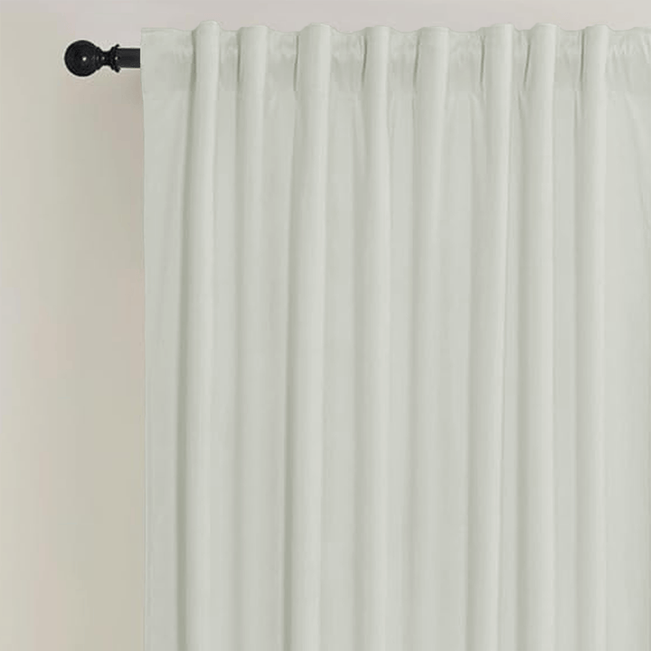 Una Velvet Pleated Curtains - Luxury 100% Blackout Drapery