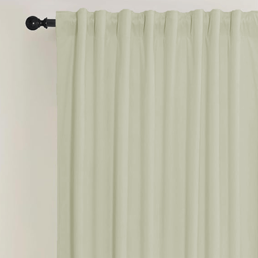 Una Velvet Pleated Curtains - Luxury 100% Blackout Drapery