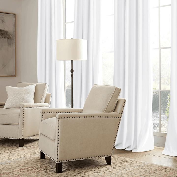 Una Velvet Pleated Curtains - Luxury 100% Blackout Drapery