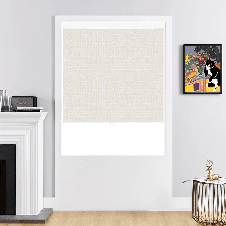 Clara Faux Linen Blackout Roller Shades