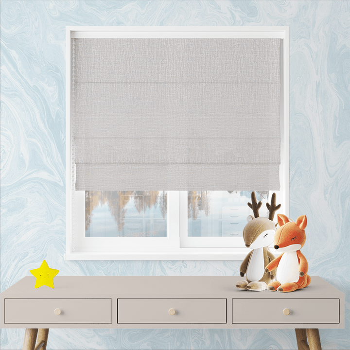 pink roman shades with blackout & Thermal