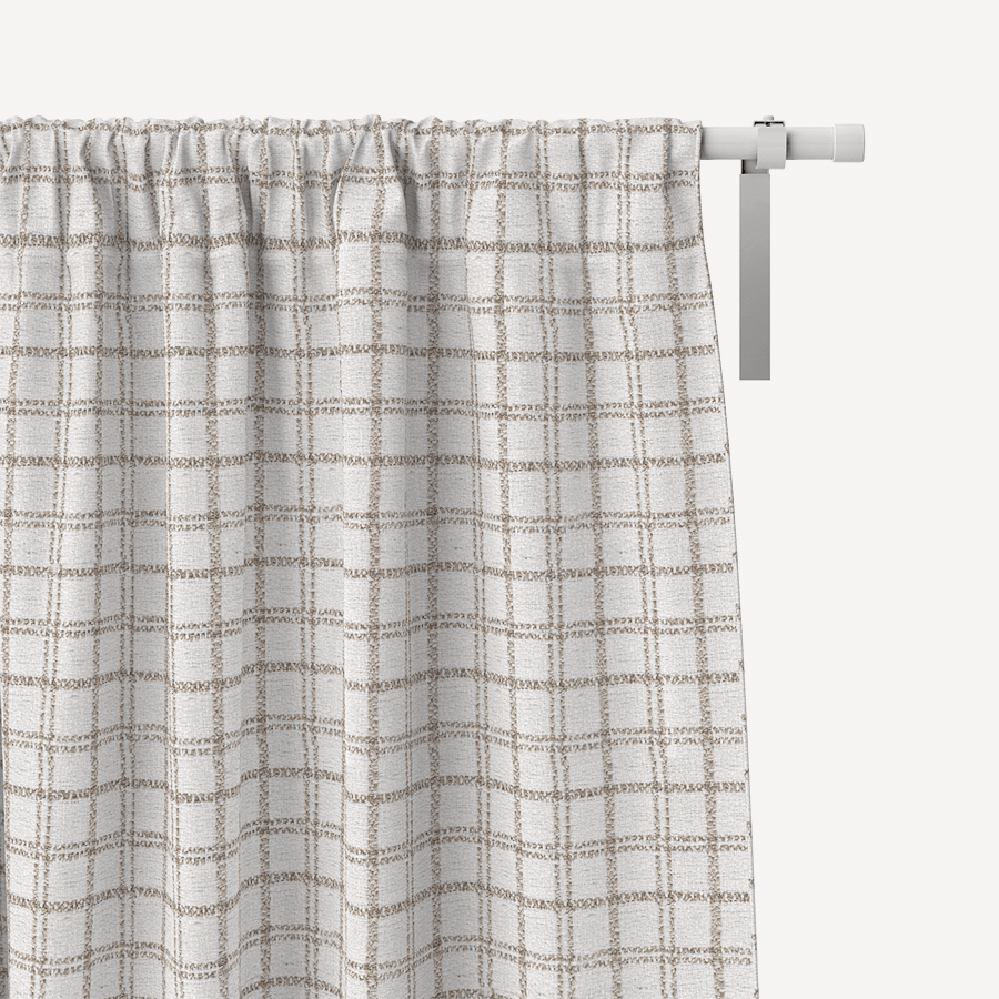 Mia Check Wool Custom Curtains