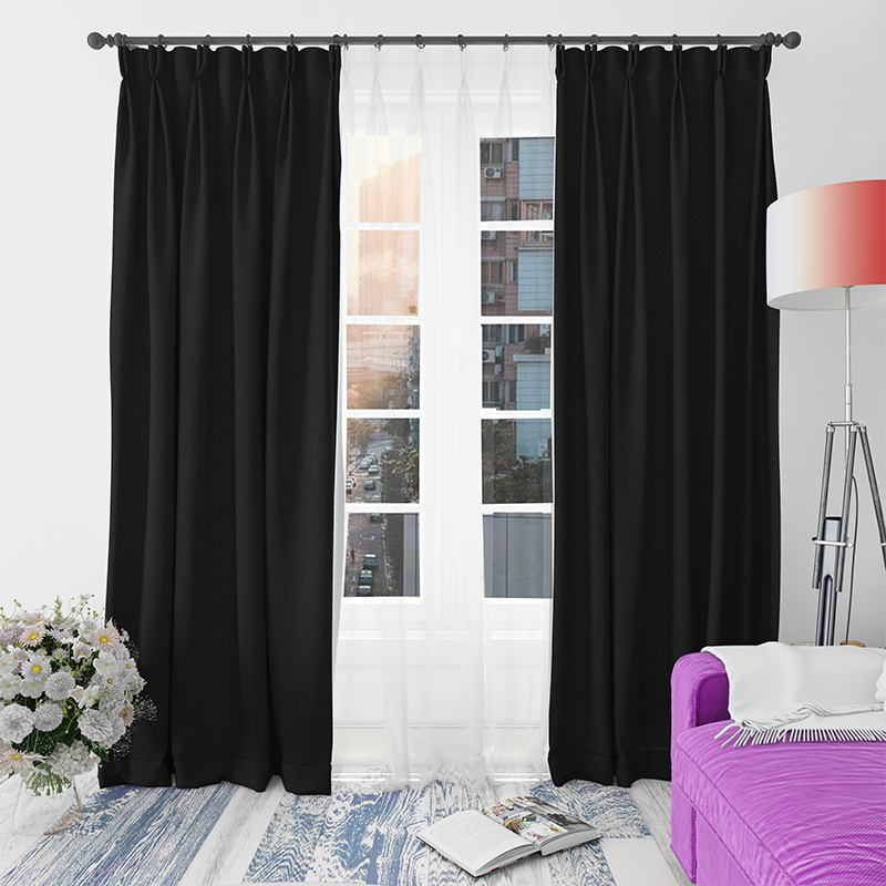 black-pure-wool-drape-in-study-room