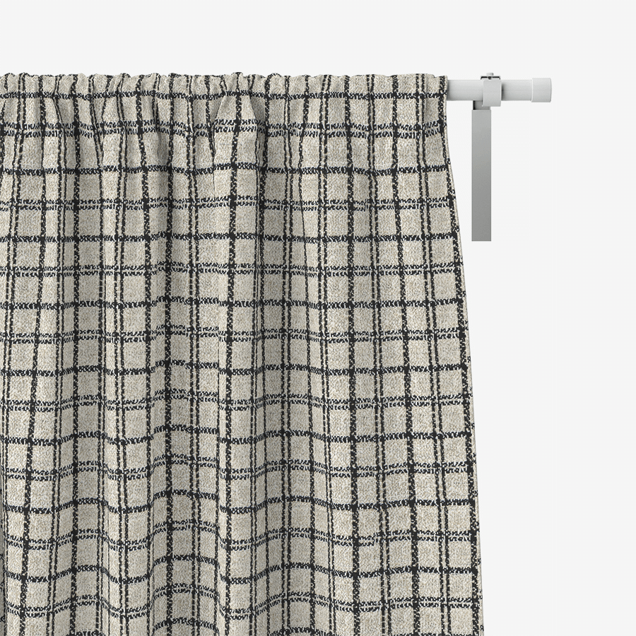 Mia Check Wool Custom Curtains