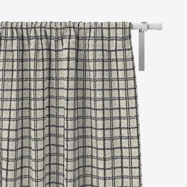 Mia Check Wool Custom Curtains