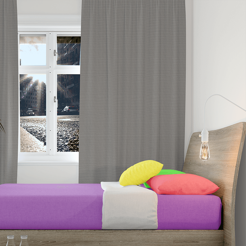 charcoal-gray-linen-drape-dara-in-bedroom