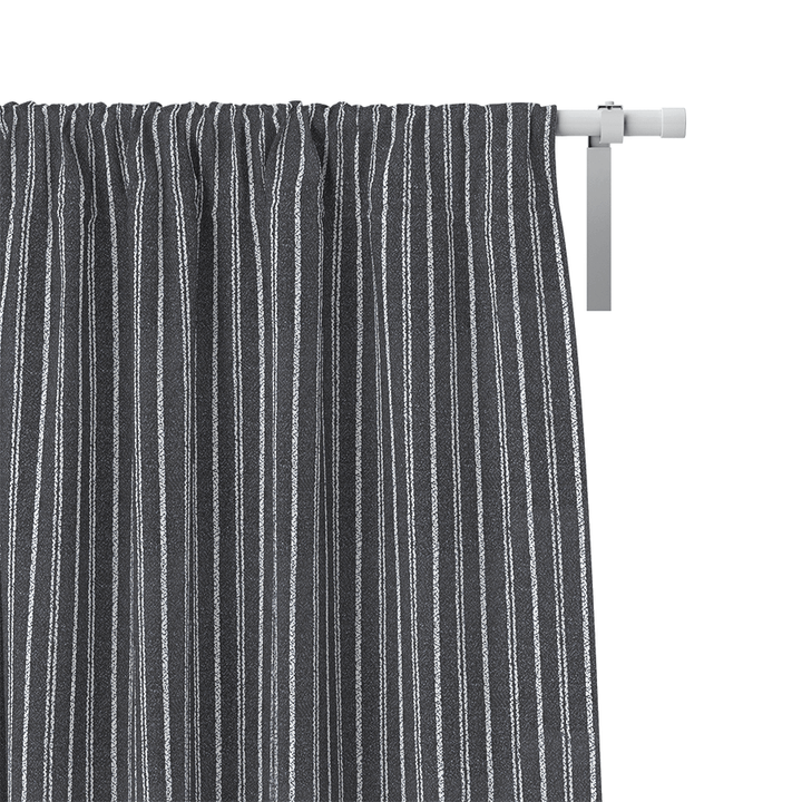 Lena Chalk Stripe wool custom curtains