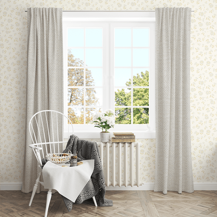 Diamond Pebble cotton curtains for lounge room by Easylife Curtains
