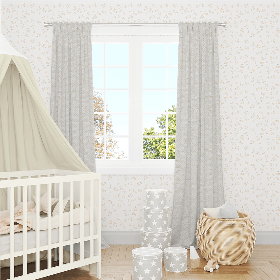 Diamond Pebble cotton curtains for children room by Easylife Curtains