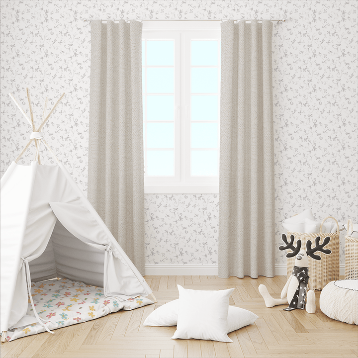 Diamond Pebble cotton curtains for corridor by Easylife Curtains