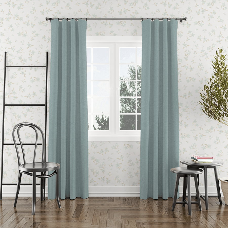 Light Green linen curtains-Easylife Curtains