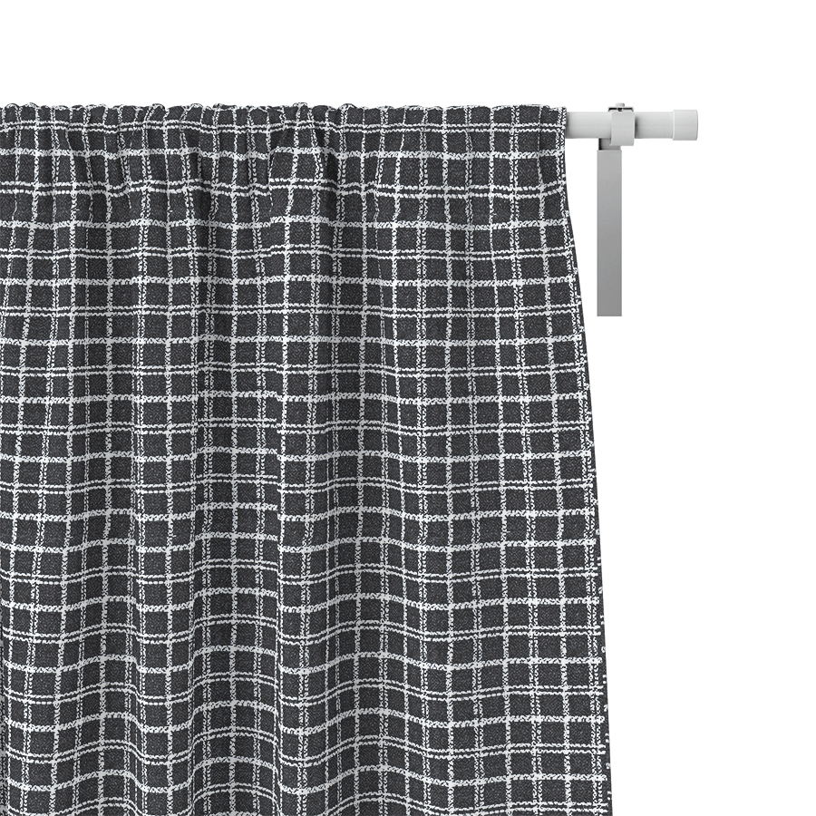 Mia Check Wool Custom Curtains