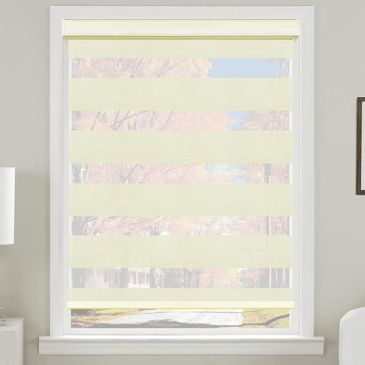 Cordless Zebra Shades Pull Down, Custom Indoor Blinds