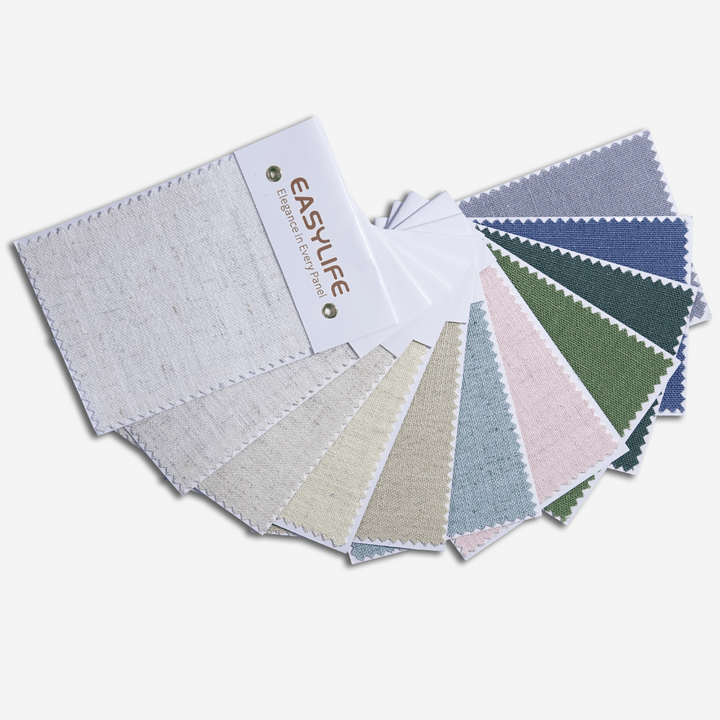 Natural Color Spectrum Linen Curtain Swatches Booklet