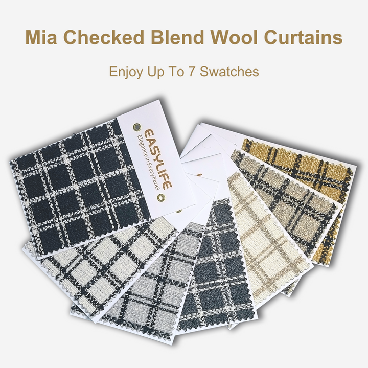 Mia Checked Blend Wool  Swatches Booklet