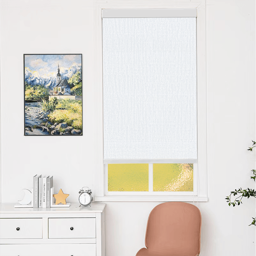 Roller shades for Windows,Blackout Indoor Blinds,New Linen Fabric,Easy to Install