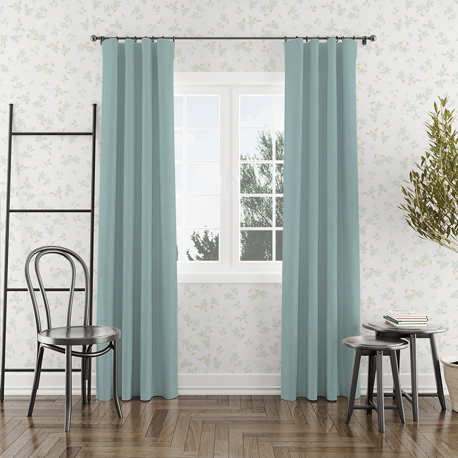 green linen curtains panel-Easylife Curtains