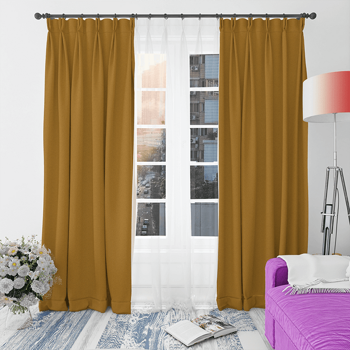 pumpkin-pure-wool-drape-in-study-room