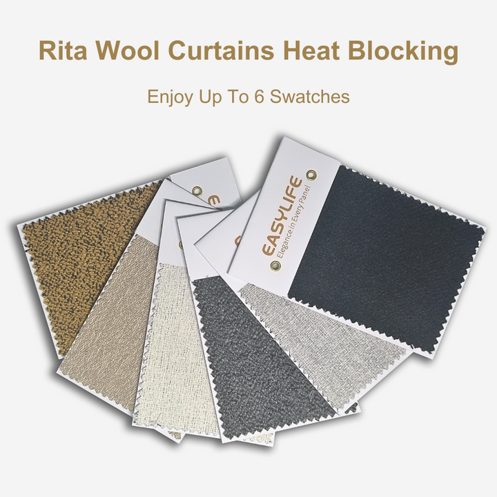 Rita Wool Curtains Swatches Booklet