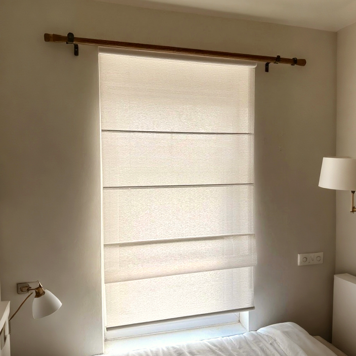 Shine Linen Blend Roman Shades Cordless