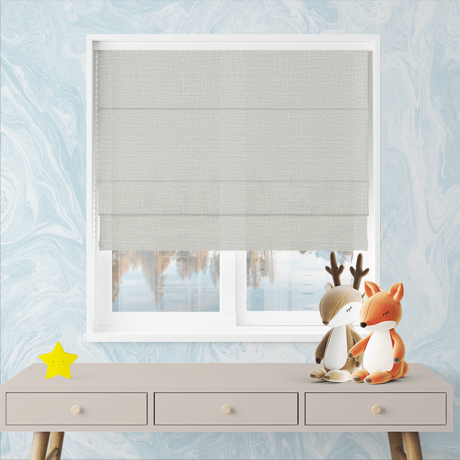 yellow outside mount roman shades by Easylife Curtains