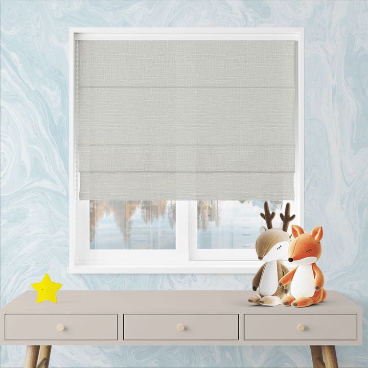 yellow outside mount roman shades by Easylife Curtains