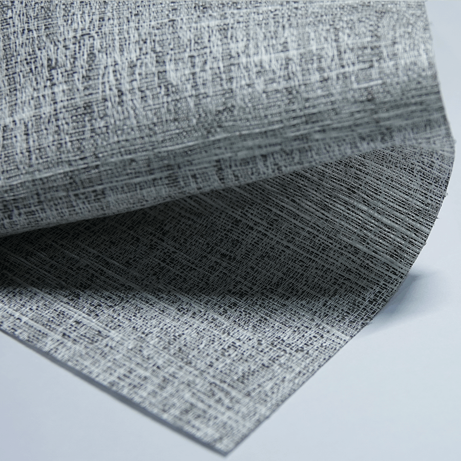 Dark gray roman shades blackout