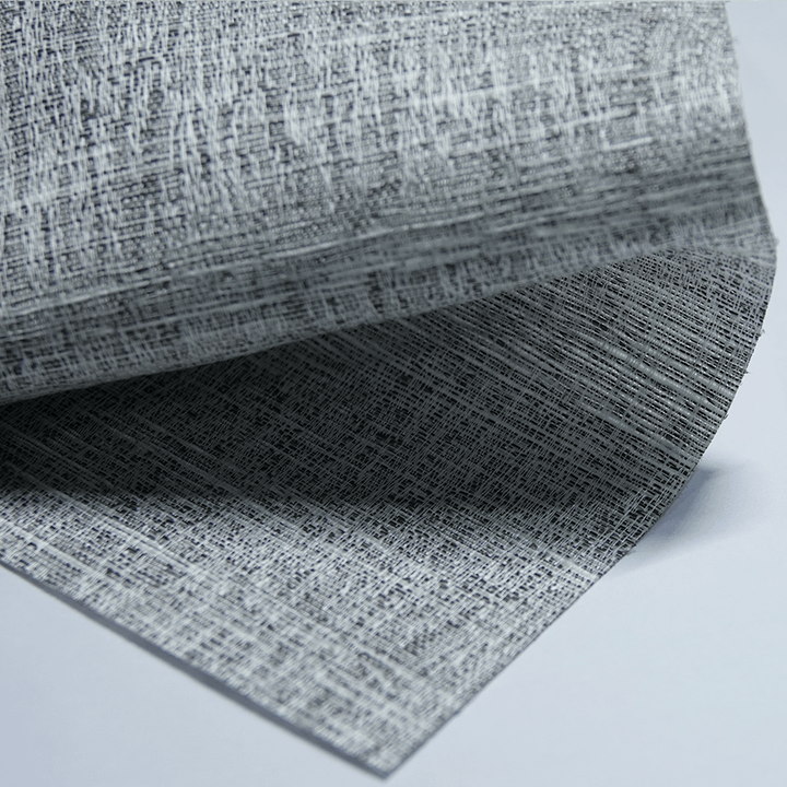 Dark gray roman shades blackout
