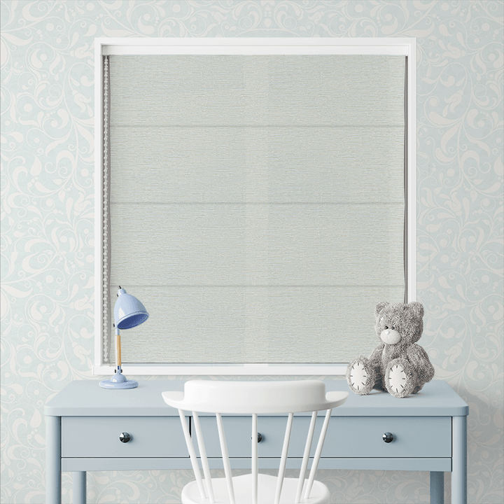 relaxed roman shades for children's room by Easylife Curtains