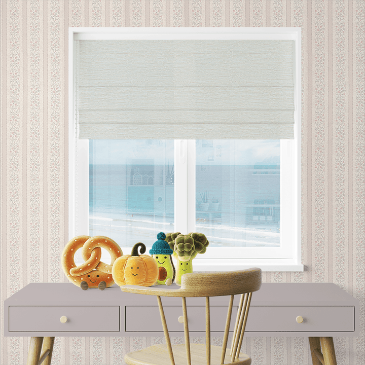 golden Roman Shades Light Filtering Linen Fabric Blinds for Door,Bedroom,Living Room,UV Protect,Thermal Insulation