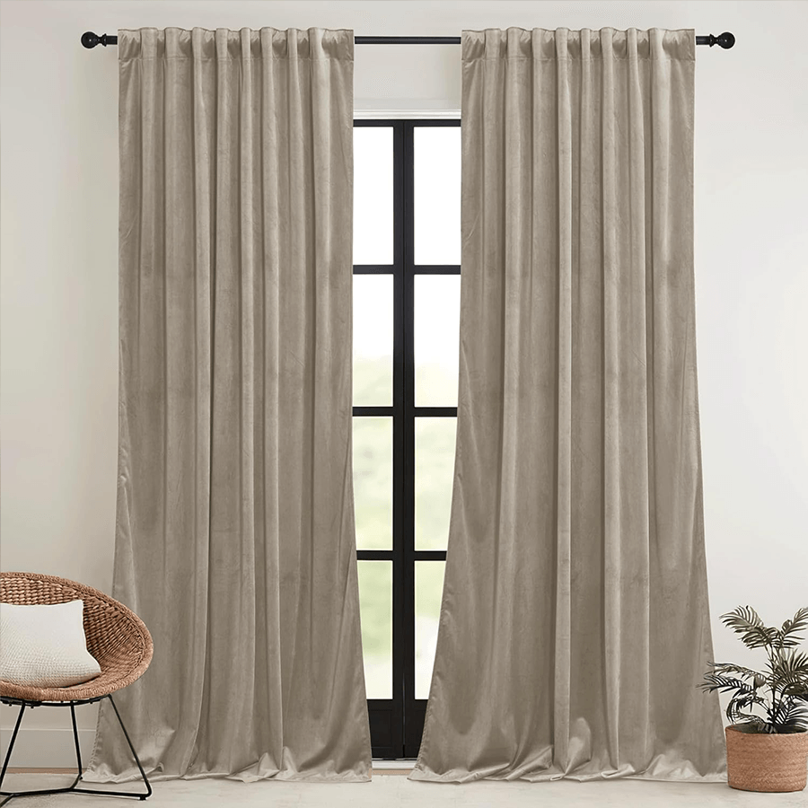 Bella Velvet Drapery Pleated