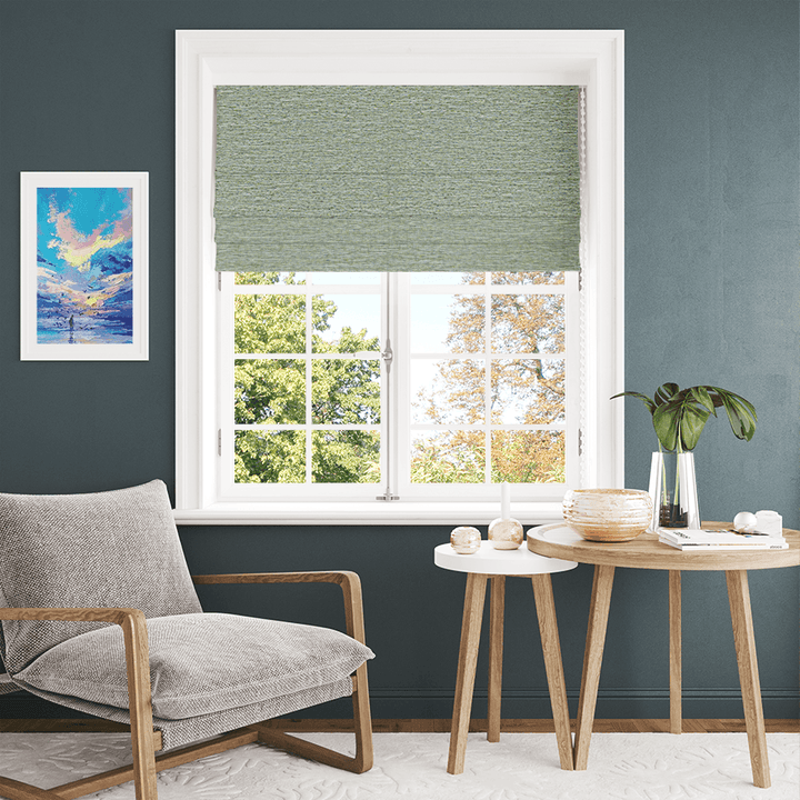 Premium Blackout Roman Window Shades, Custom Washable Fabric Roman Shades for Windows