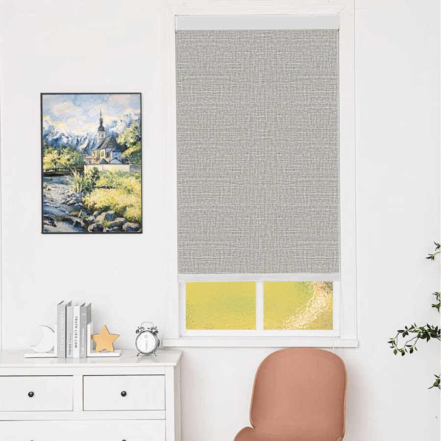 coffee blackout roller shades for windows by Easylife Curtains 