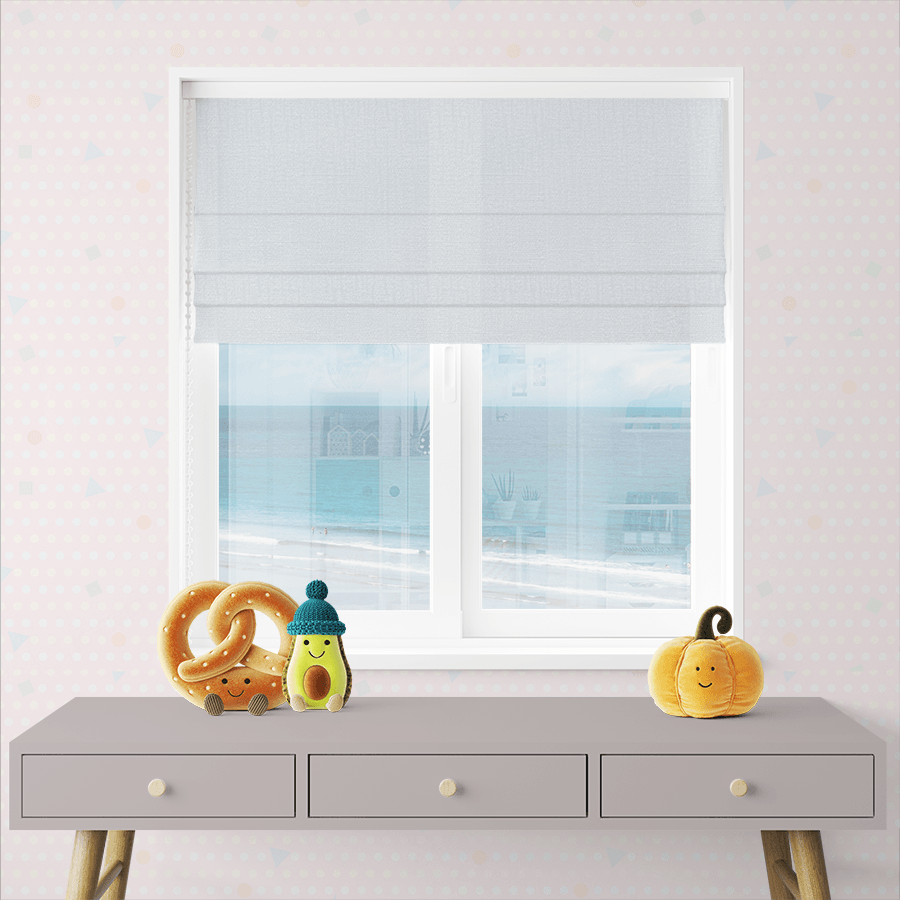 roman shades with blackout for bedroom by Easylife Curtains